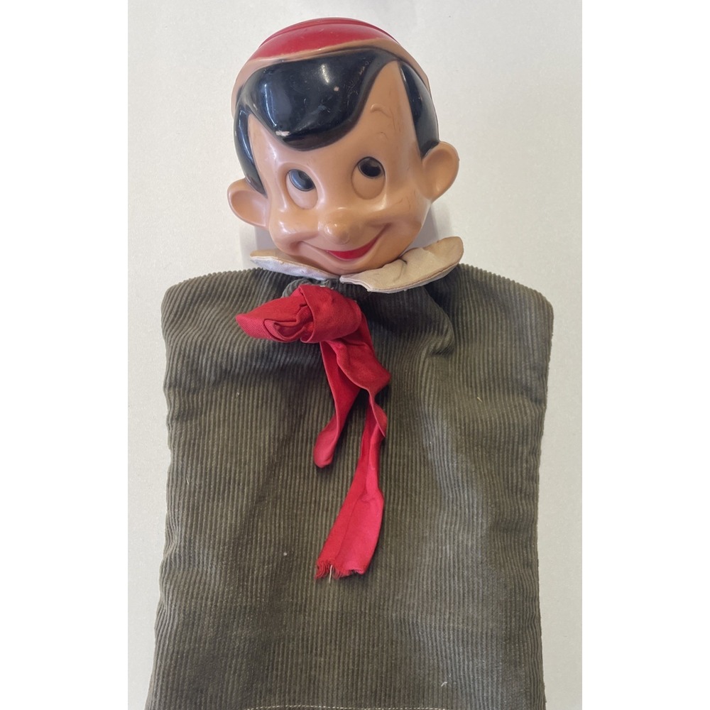 Vintage 1960's "Soaky" Walt Disney Pinocchio plastic Toy Bubble Bath Head Puppet